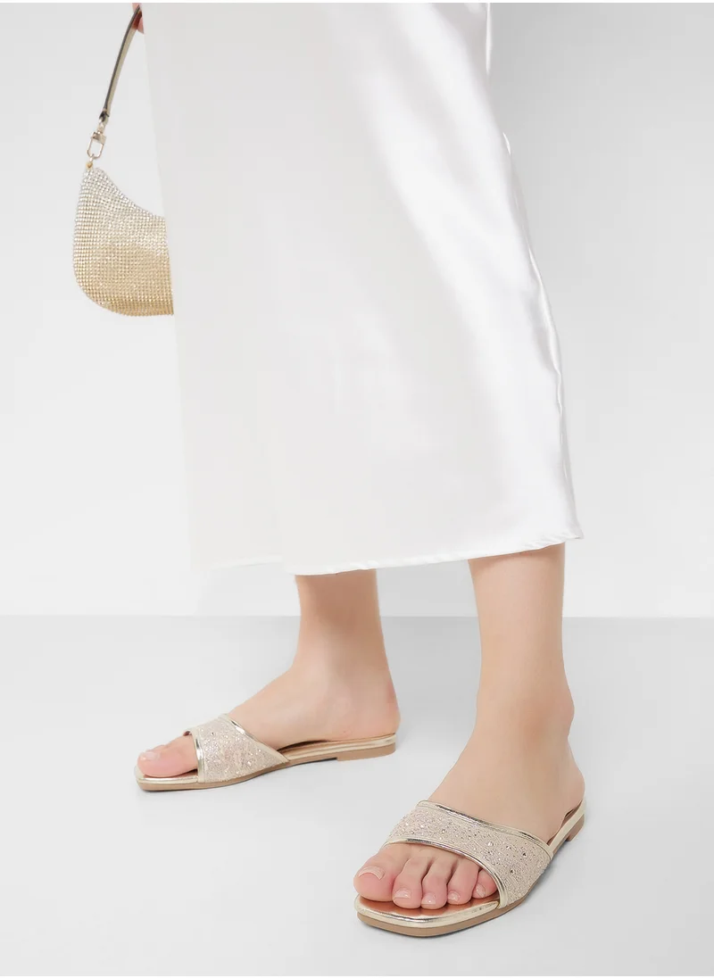 ايلا Mesh Metaillic Sandal