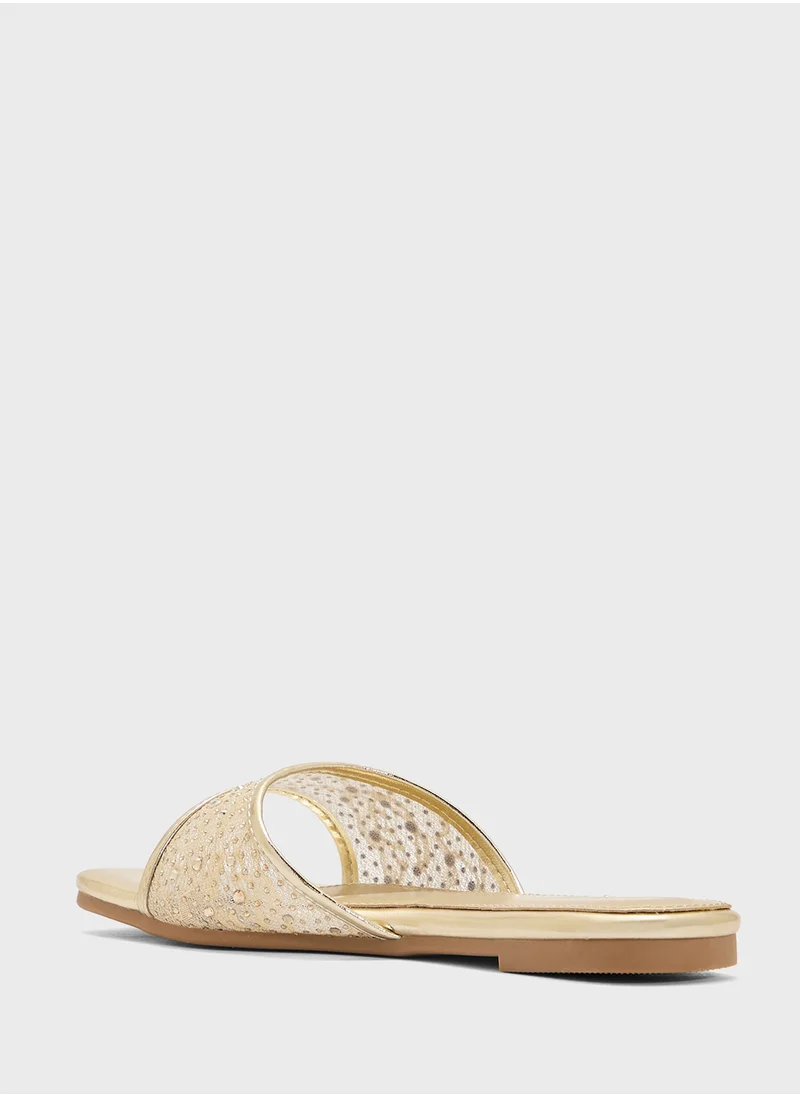 ELLA Mesh Metaillic Sandal