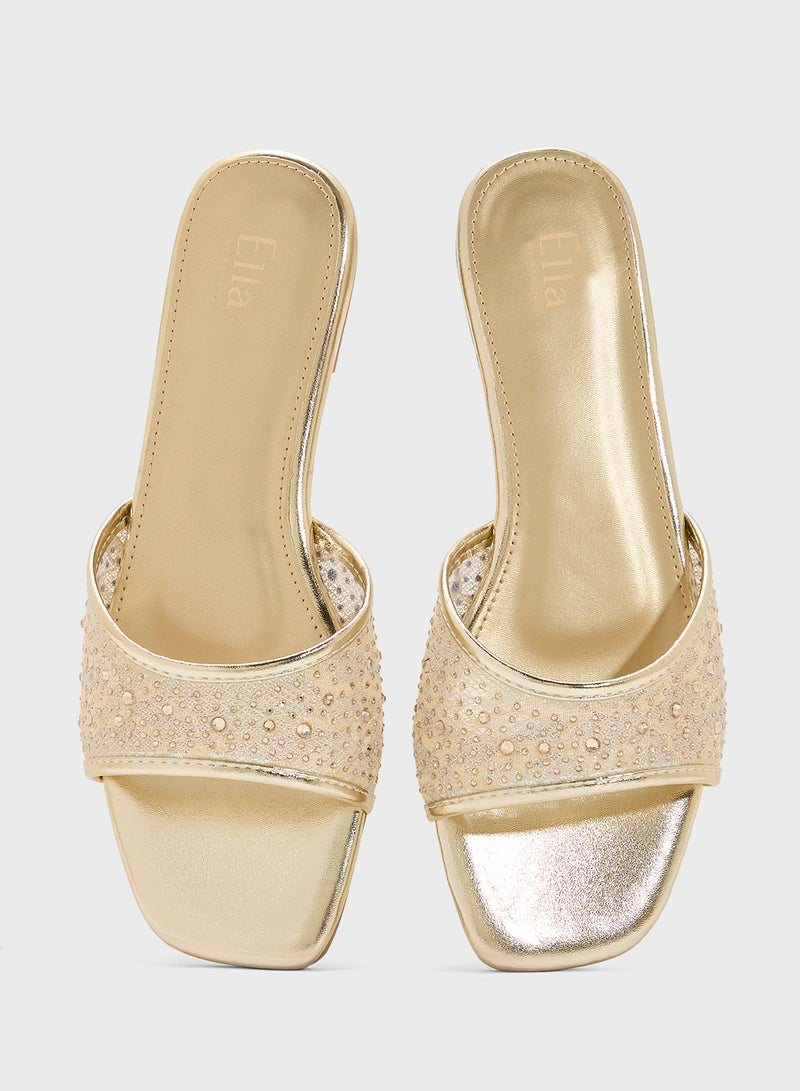 ELLA Mesh Metaillic Sandal - Image 4