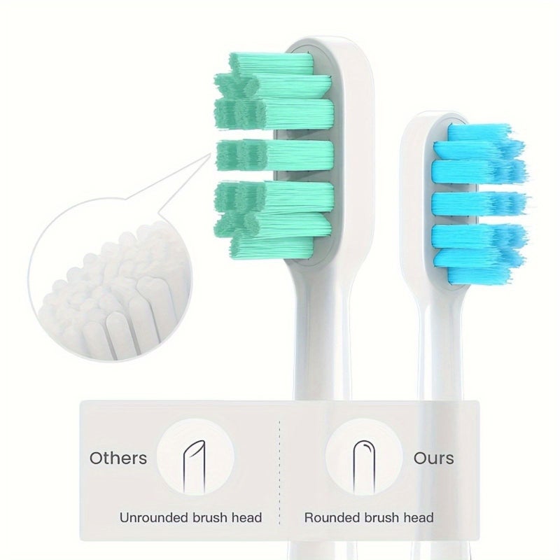 Pink 8Pcs Soft Bristle Toothbrush Heads For Electric Toothbrush Replace - Image 2