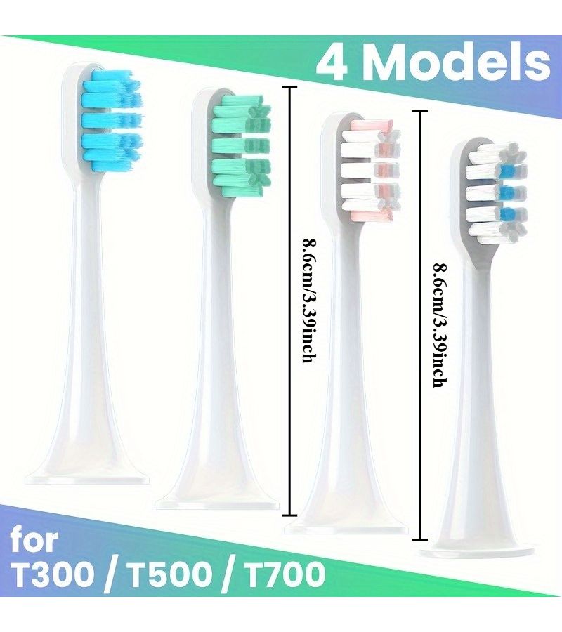 Pink 8Pcs Soft Bristle Toothbrush Heads For Electric Toothbrush Replace - Image 3