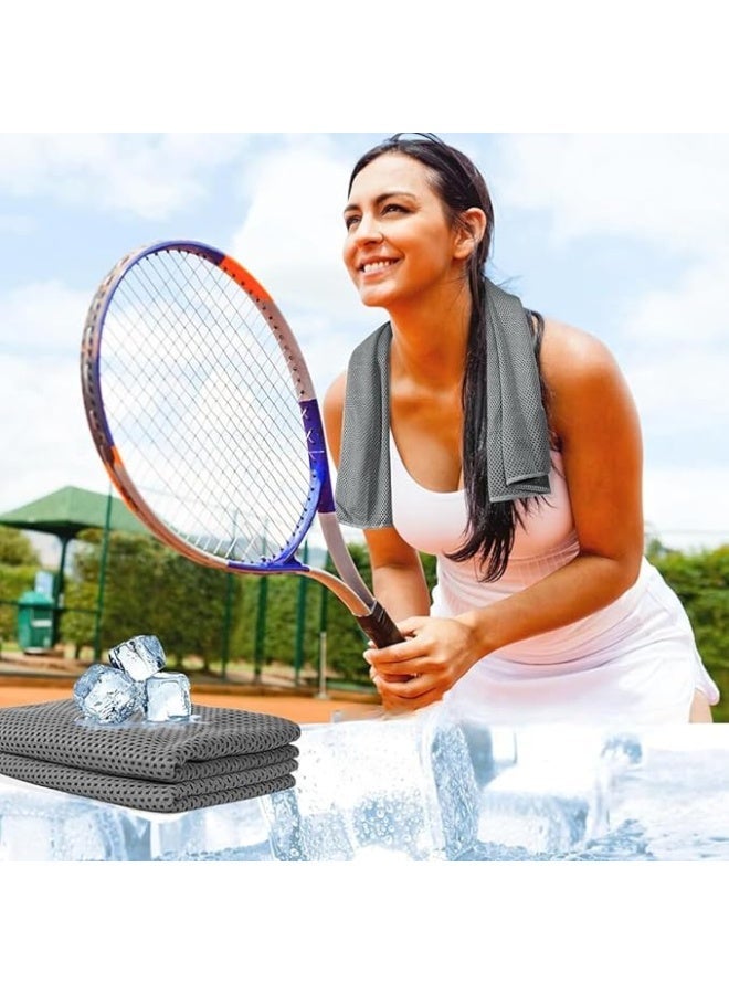 Customized Quick-Drying Ice Cooling Towel For Outdoor Sports, Sweat-Absorbent Microfiber Gym Towel With Instant Cooling, Sublimation Printing For Fitness, Camping, Neck, Face & Travel Use - Image 1