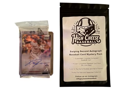 High Cheese Baseball Swiping Second Autograph Baseball Card Mystery Pack 1 Autograph Card 1 Modern Pack - Image 1