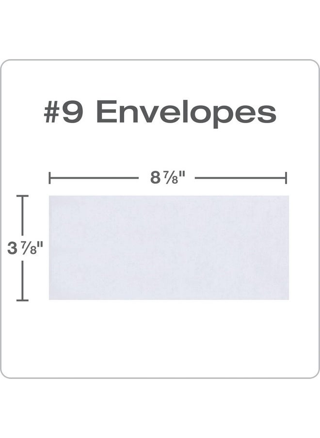 Columbian 9 Security Envelopes No Window Self Seal For Invoices & Quickbooks Statements 37/8 X 87/8 Inches 24 Lb White 500/Box (Colo183)  - Image 2