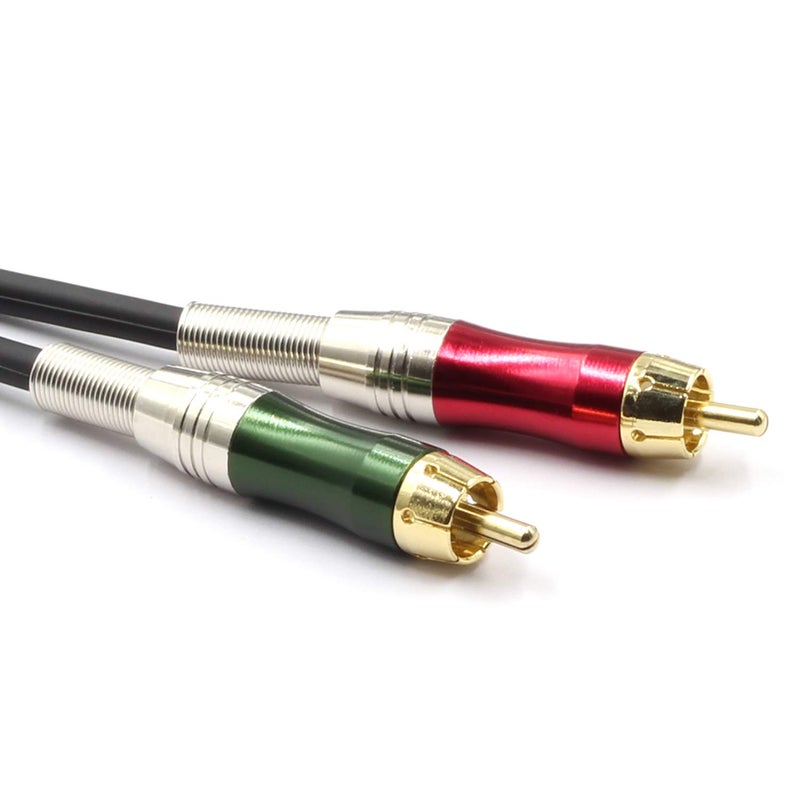 SiYear 15FT XLR Male to 2 x Phono RCA Plug Adapter Y Splitter Patch Cable, 1 XLR Male 3 Pin to Dual RCA Plug Stereo Audio Cable Connector(4.5M) - Image 3