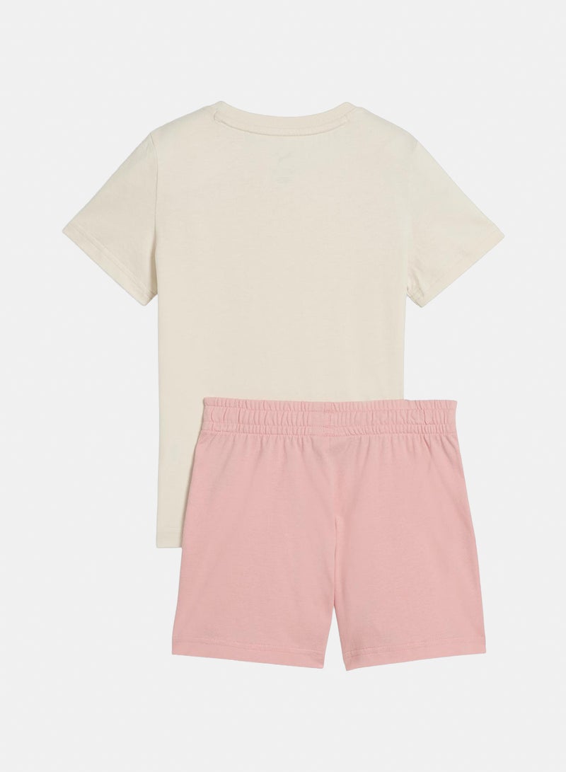 PUMA Ess No.1 Logo Tee And Shorts Set Ps - Image 2