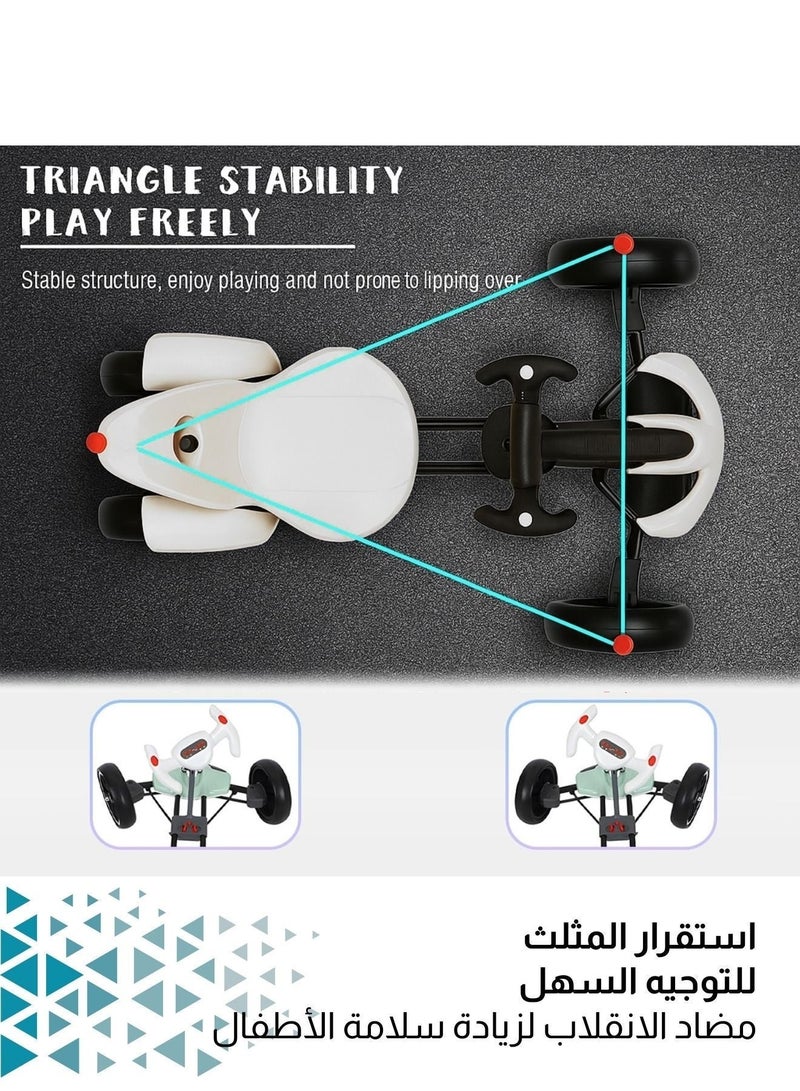 Zaprus Foldable Electric Ride-On Car with Remote Control – 4-Wheel Kids Ride-On Toy | Safe & Sturdy Structure, Front Anti-Collision, Easy Steering, One-Motor, Dual-Battery | Supports Up to 50kg – Ages 1+ - Image 4