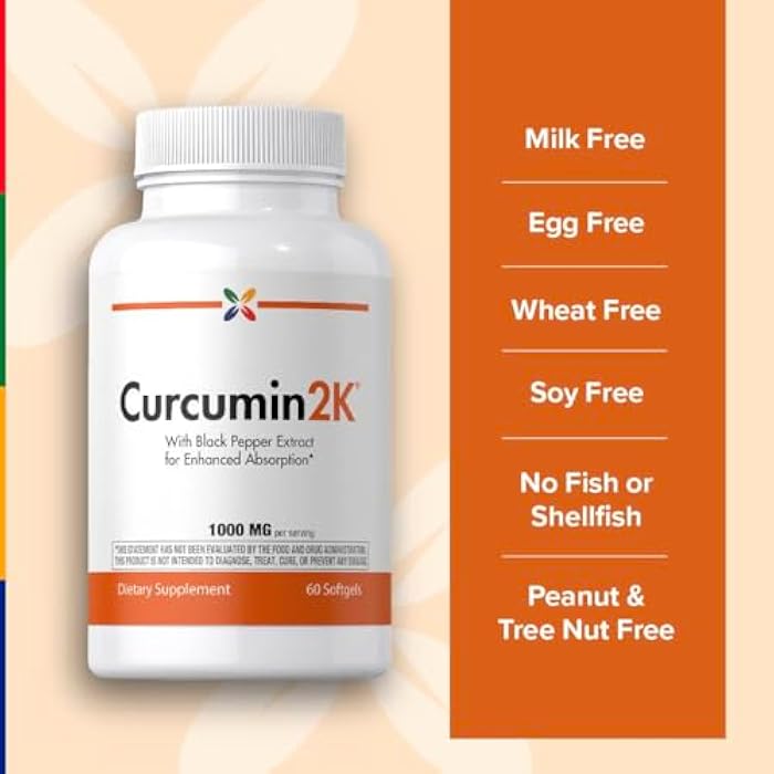 Stop Aging Now - Curcumin2K - Curcumin Supplement - with Black Pepper - 60 Softgels - Image 5