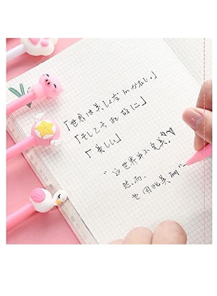 أقلام حبر من الجل الكرتوني من  مكونة من 20 عبوة من أقلام الكتابة بأسلوب متنوع من أجل هدايا عيد الميلاد كيدوس هدية المدرسة أقلام المرح للفتيات - Image 3