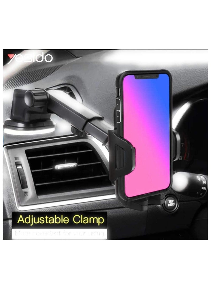 Yesido YESIDO C66 Bike Bicycle Motorcycle Mobile Phone Holder Mount Universal 360 Degree Adjustable Rotation Compatible with iPhone  - Image 3