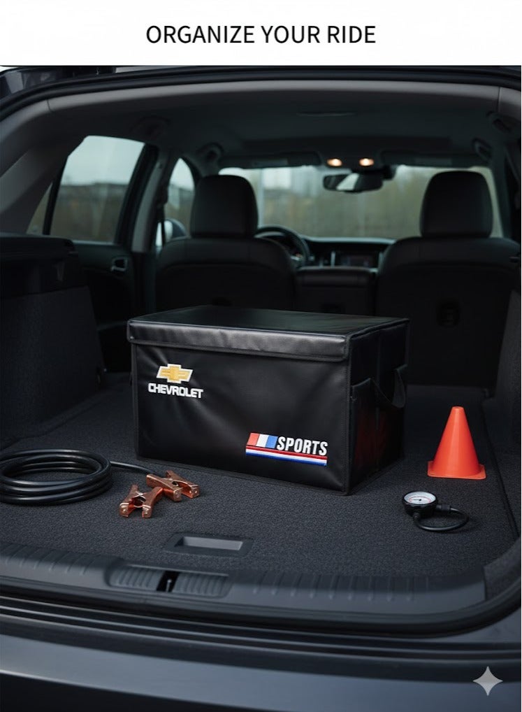 Chevrolet Foldable storage box for car trunk, black (Chevrolet) - Image 1