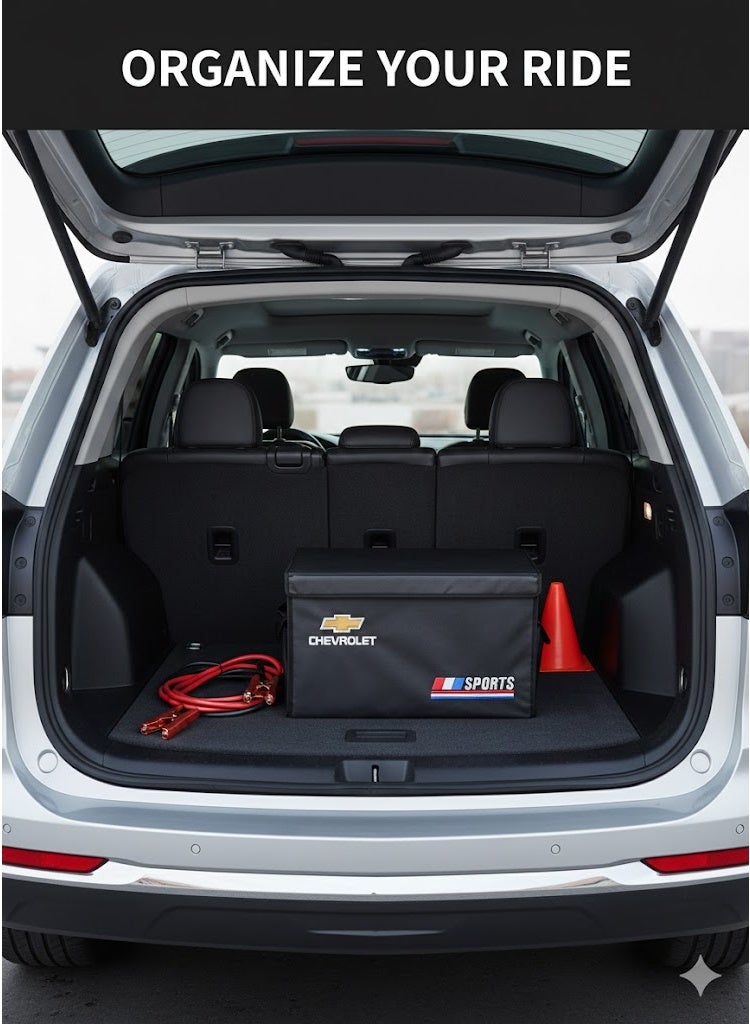 Chevrolet Foldable storage box for car trunk, black (Chevrolet) - Image 4