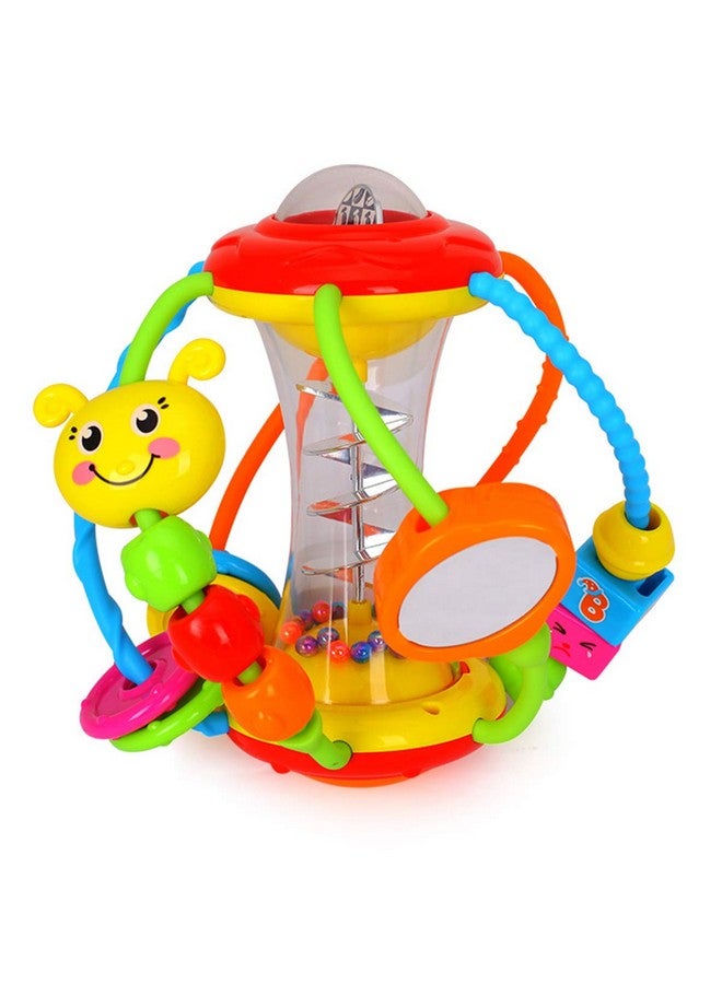 HOLA ألعاب هولا للأطفال 0-6-12 شهرًا، ألعاب رنين الأطفال، كرة النشاط، ألعاب الرضع 6 أشهر، ألعاب الأطفال 3-6 أشهر، ألعاب السفر الهزازة، حشوات سلة عيد الفصح - Image 1