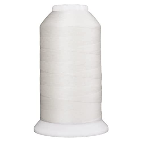 Superior Threads  Smooth Polyester Sewing Thread for Serger Bobbin Thread and Quilting So Fine 401 Snow 3280 Yd Cone