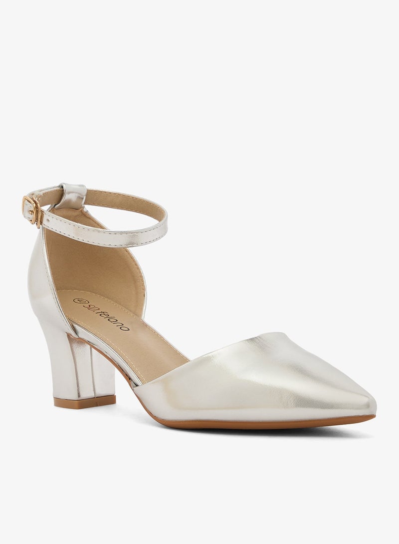 SD.Felano Block Heeled Ankle Strap Pump - Image 3