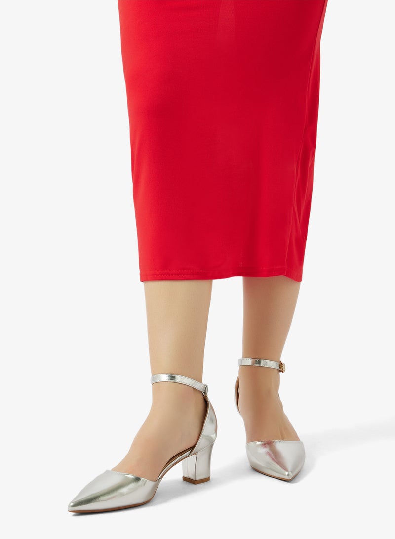 SD.Felano Block Heeled Ankle Strap Pump - Image 5