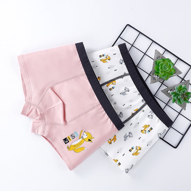 Boys Cotton Antibacterial Boxer Briefs ND407# Boxers/2 Pack
