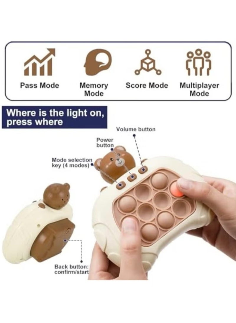 Electronic Quick Push Light Up Pop Game, Pop it game, Fidget Toys for Adults and Kids with Puzzle Game Machine Push Pop Bubble Fidget Sensory Toy Birthday Gifts - Image 5