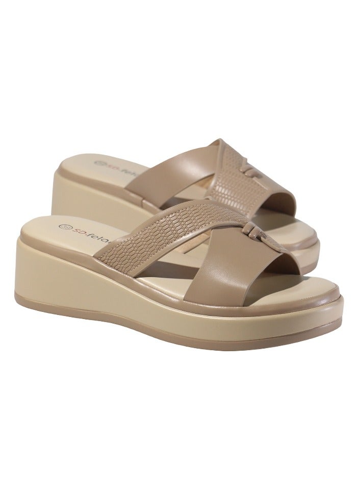 SD.Felano Women Open Toe Sandals | Comfortable, Stylish with Adjustable Strap | Perfect for Summer Wear | PVC-Free Vegan Leather Casual Sandals - Image 1