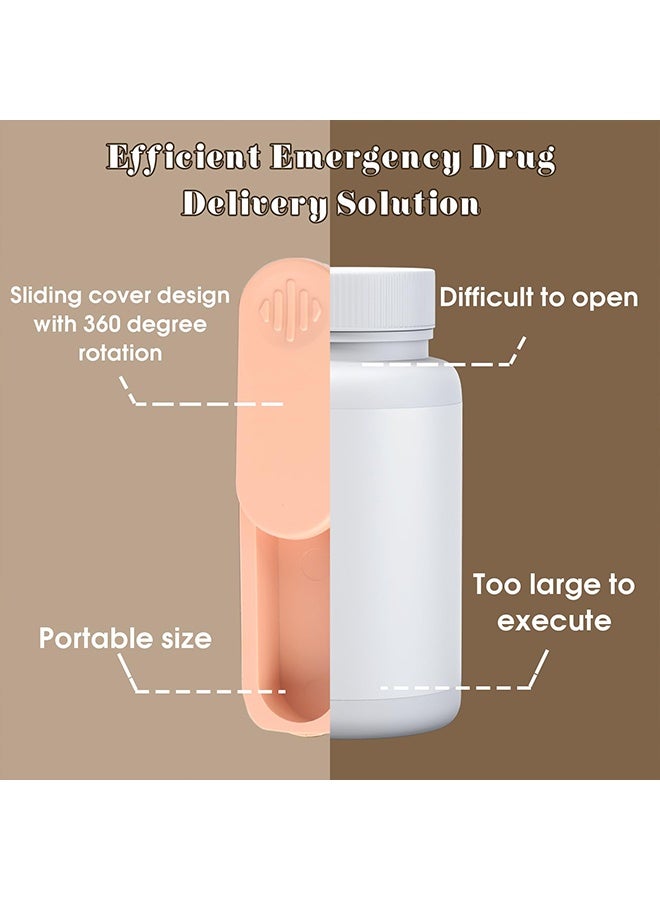 2 Pcs Wristband Pill Box Set with Adjustable Straps & 360° Secure Lock, Foldable Portable Pill Organizer for Daily Medication & Travel, Compact Pocket-Sized Design - Image 5