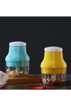 Plan A Portable Mini Electric Garlic Masher – Multifunctional Vegetable Chopper, Wireless One-Button Food Processor, USB Charging, Easy to Clean, Suitable for Garlic, Onion, Fruit, Nuts, Baby Food-100ml  - Image 2