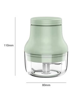 Plan A Portable Mini Electric Garlic Masher – Multifunctional Vegetable Chopper, Wireless One-Button Food Processor, USB Charging, Easy to Clean, Suitable for Garlic, Onion, Fruit, Nuts, Baby Food-100ml  - Image 3