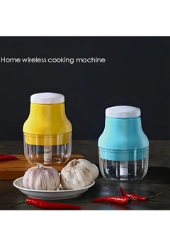 Plan A Portable Mini Electric Garlic Masher – Multifunctional Vegetable Chopper, Wireless One-Button Food Processor, USB Charging, Easy to Clean, Suitable for Garlic, Onion, Fruit, Nuts, Baby Food-100ml  - Image 5