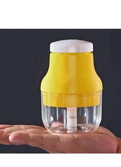 Plan A Portable Mini Electric Garlic Masher – Multifunctional Vegetable Chopper, Wireless One-Button Food Processor, USB Charging, Easy to Clean, Suitable for Garlic, Onion, Fruit, Nuts, Baby Food-100ml  - Image 4