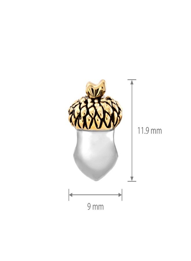 MiiFort Acorn Nut Good Fortune Charm Compatible with Pandora Bracelets Necklaces Pendants Oak Trees Lucky Prosperity Youthfulness - Image 4