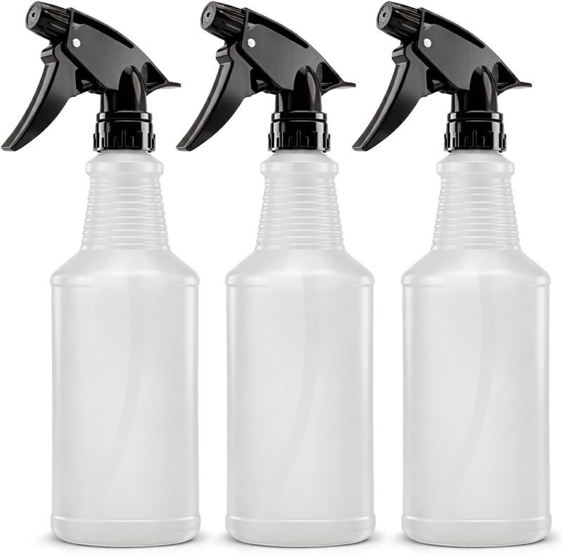 Bar5F Spray Bottles, 24oz, 3 Pack, Chemical-Resistant, BPA-Free, Compatible with Vinegar, Rubbing Alcohol, Cleaning Solutions, Non-Toxic HDPE Bottle for Plants, Pet, BBQ, Auto Detailing, Made in USA - Image 1