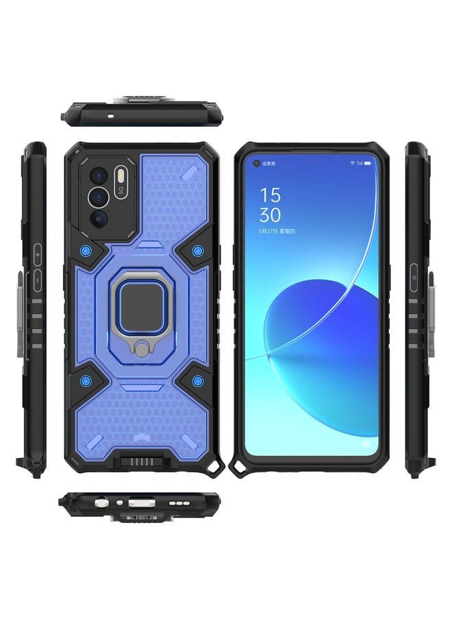 اس-توب جراب لهاتف OPPO Reno 6Z Space PC + جراب واقٍ من حامل حلقي من مادة TPU - Image 3