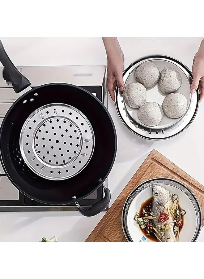 Stainless Steel Steamer Basket 8 66inch Non Slip Base Hanging Handle Multi Purpose - Image 4