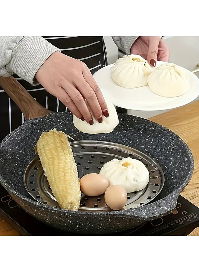 Stainless Steel Steamer Basket 8 66inch Non Slip Base Hanging Handle Multi Purpose - Image 2