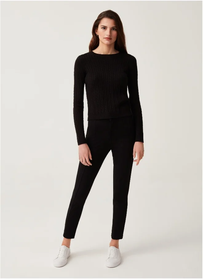 او في اس OVS Womens Leggings - Black
