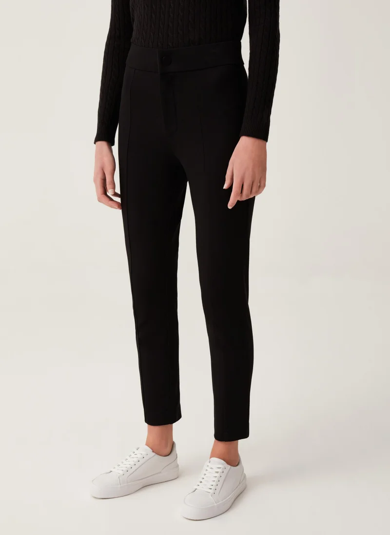 او في اس OVS Womens Leggings - Black