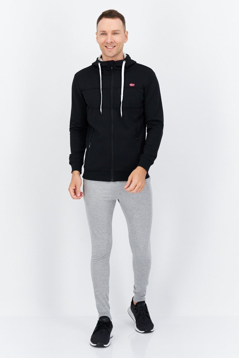 Nordland Men Sportswear Fit Long Sleeves Training Sweatshirt, Black - Image 4