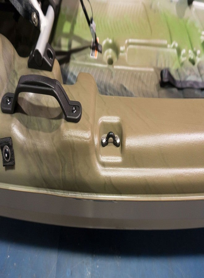 Pelican Kayak Hardware Rigging Kit - Easily Attach Accessories and Gear - 20pcs - Bungee Deck Loops Tie Down Nylon Pad Eye with Stainless Steel Screws - for Fishing Kayaks, Boat and Canoe - Image 3