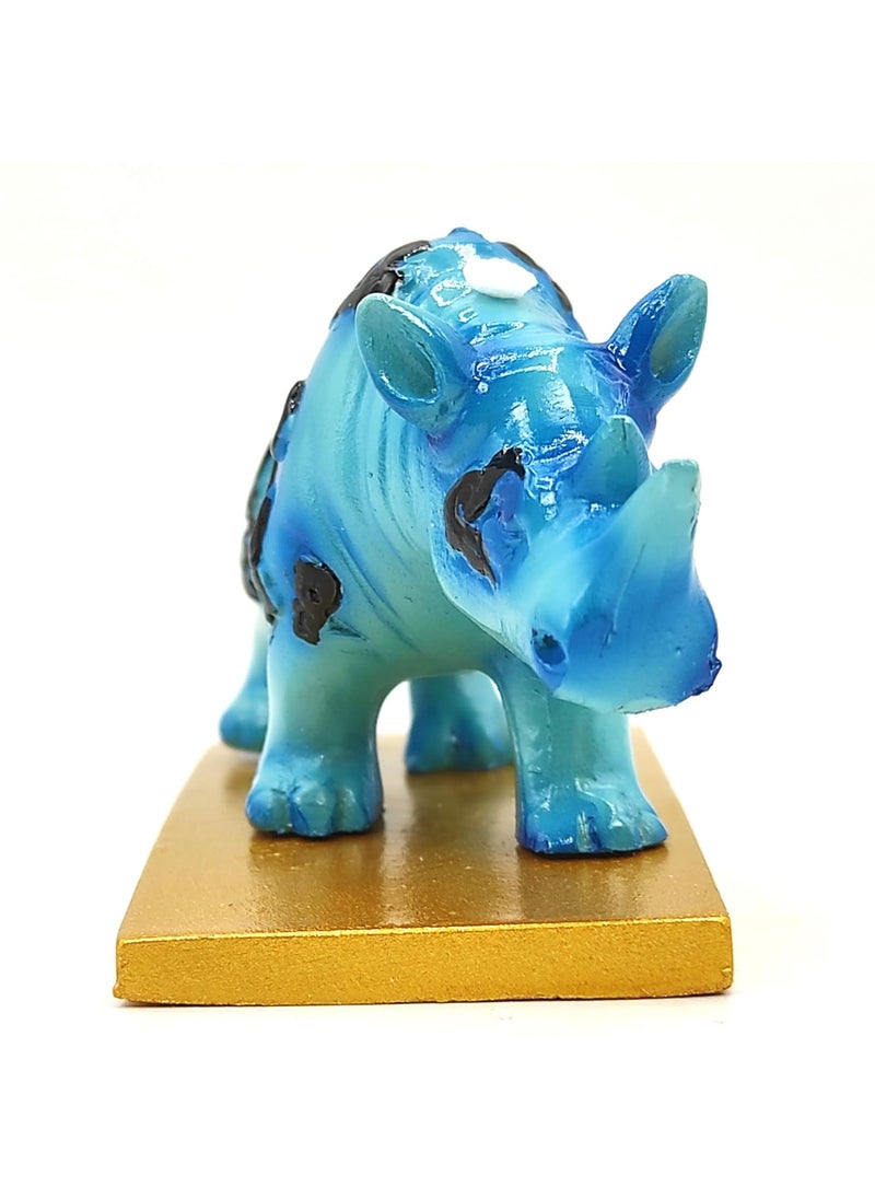 Plus Value Plus Value Feng Shui Blue Rhino Strong Protection for Home Office Decor Showpiece Statue Fengshui Gifts  - Image 4