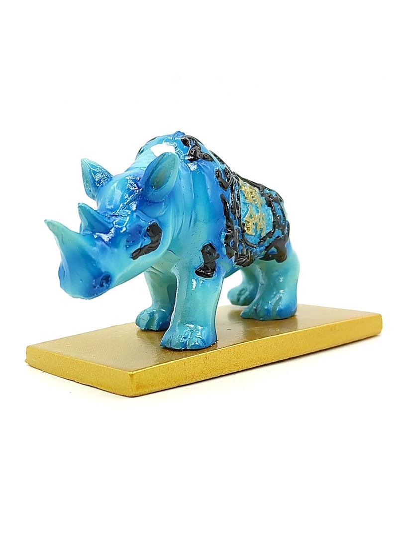 Plus Value Plus Value Feng Shui Blue Rhino Strong Protection for Home Office Decor Showpiece Statue Fengshui Gifts  - Image 5