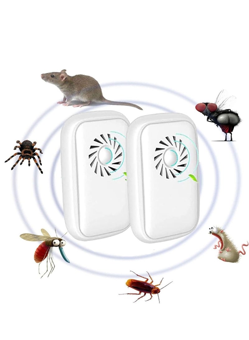 SYOSI Ultrasonic Pest Repeller Mosquito Repellent Plug In Mouse Spider Indoor Silent & Energy Saving Deterrent for Mice Rodents Rat Fly Spiders Cockroaches - Image 1