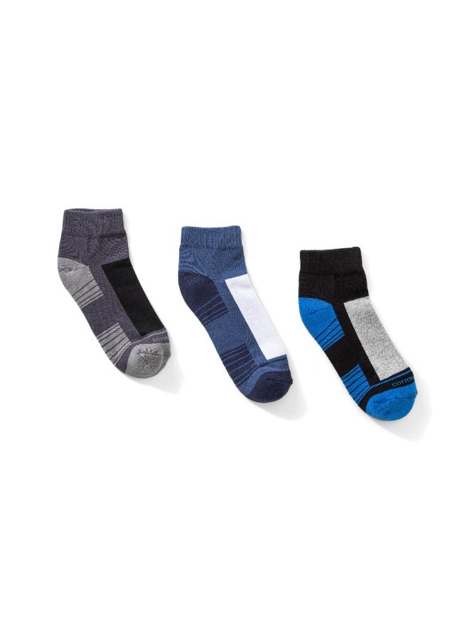 COTTONIL Pack Of 6 Cotton Half Towel Socket Socks Code 43 - Image 2
