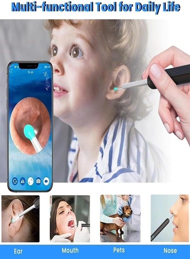 Marrkhor Ear Wax Removal, Ear Pick Kit, Ear Cleaner with Camera,1296P HD Earwax Removal Tool with 8 Pcs Ear Set, Ear Cleaning Kit for Adult, Kids. - Image 4