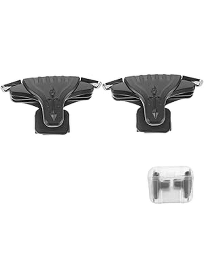 2 Pairs Trigger Gaming Grip Handle for Gamepad Easy to Install Black - Image 1
