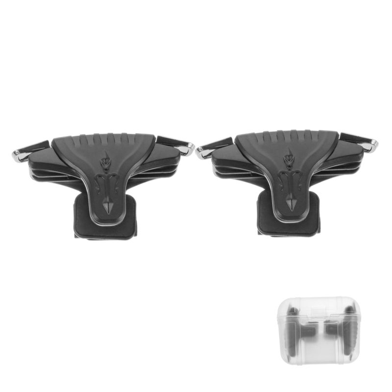2 Pairs Trigger Gaming Grip Handle for Gamepad Easy to Install Black - Image 2