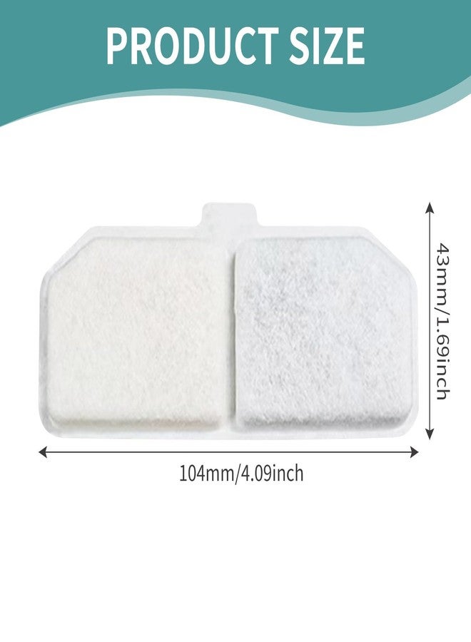 ٥ قطع من فلاتر نافورة مياه القطط، فلاتر بديلة لنافورة مياه القطط، فلاتر قطنية مقاس ١١٫٣ × ٤٫٣ سم، تحافظ على مياه شرب نظيفة للقطط - Image 3