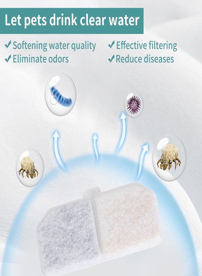 ٥ قطع من فلاتر نافورة مياه القطط، فلاتر بديلة لنافورة مياه القطط، فلاتر قطنية مقاس ١١٫٣ × ٤٫٣ سم، تحافظ على مياه شرب نظيفة للقطط - Image 5