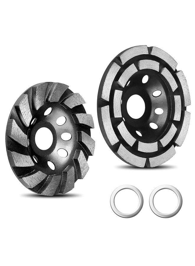 Diamond Cup Grinding Wheel, Heavy Duty Angle Grinder Wheels Sets for Angle Grinder Polishing(BLACK) - Image 1