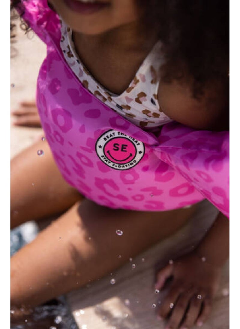 Swim Essentials  Pink Leopard Puddle Jumper, suitable for Age 2-6 years - Image 5