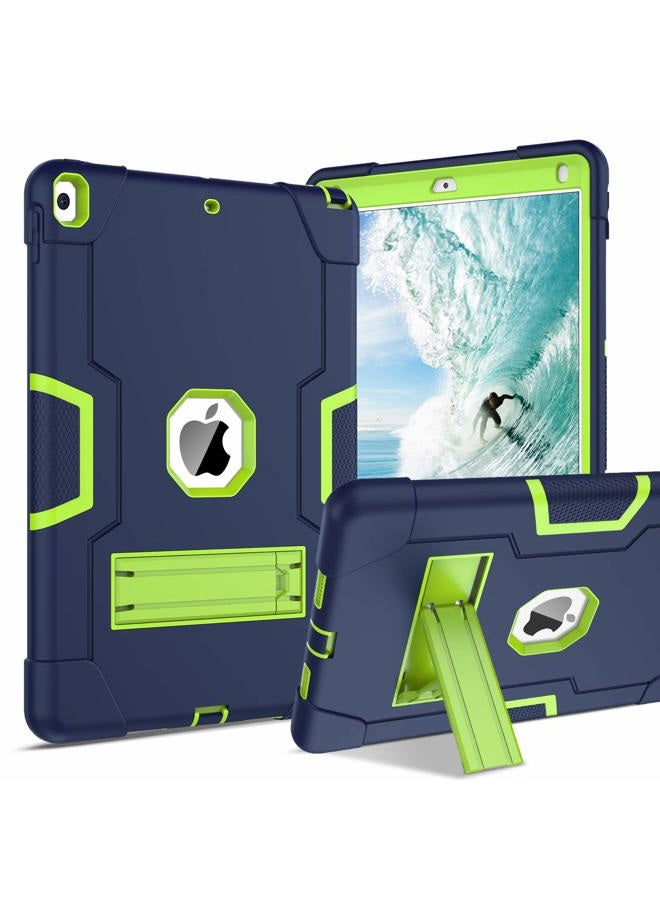 BENTOBEN for iPad Air 3 2019 Case, iPad Pro 10.5" 2017 Case, 3 Layers Heavy Duty Rugged Shockproof Kickstand Sturdy Protective Tablet Cases for iPad Air 3rd Gen/iPad Pro 10.5" 2017, Dark Blue/Green - Image 1