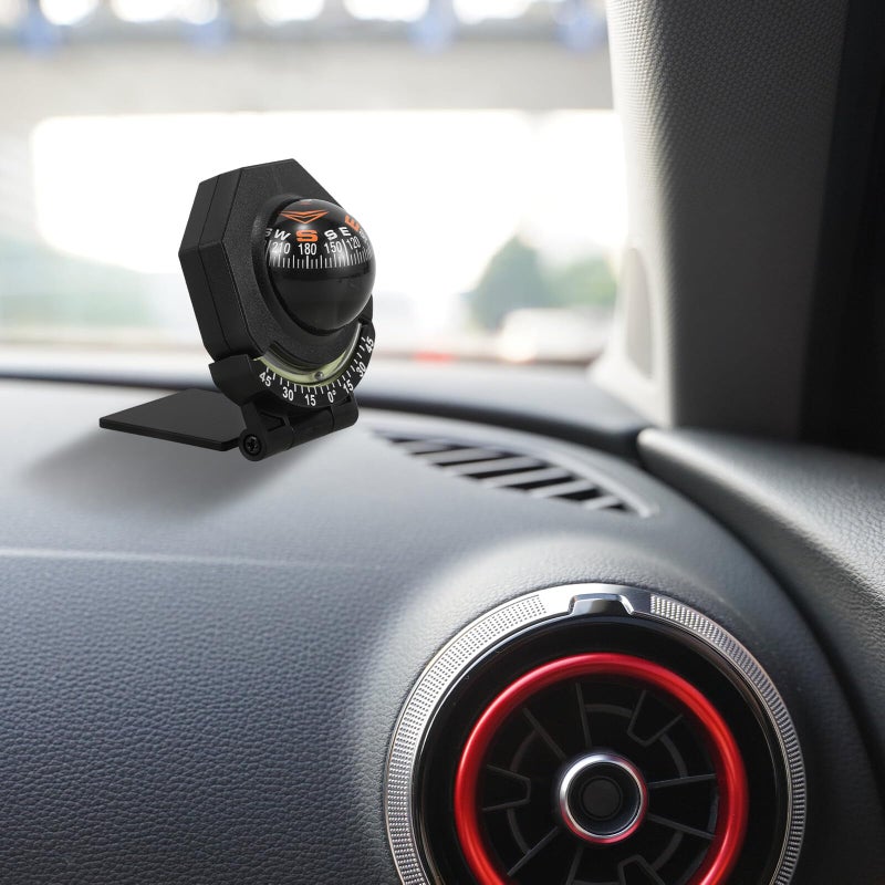 High Precision Inclinometer Luminous Folding Car Compass Ball Dashboard Mount for Navigation - Image 5